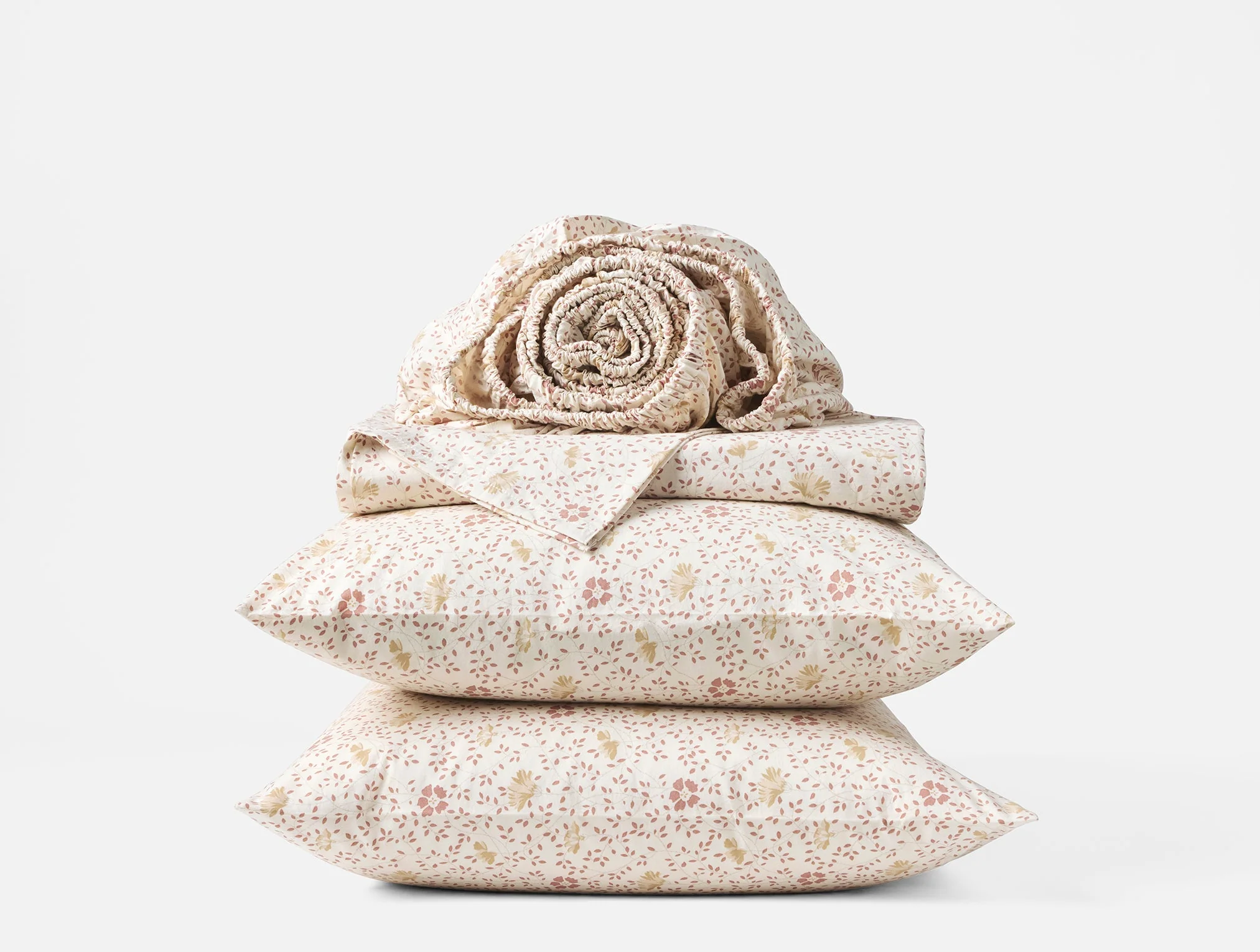 Coyuchi Organic Print Percale Sheet Set
