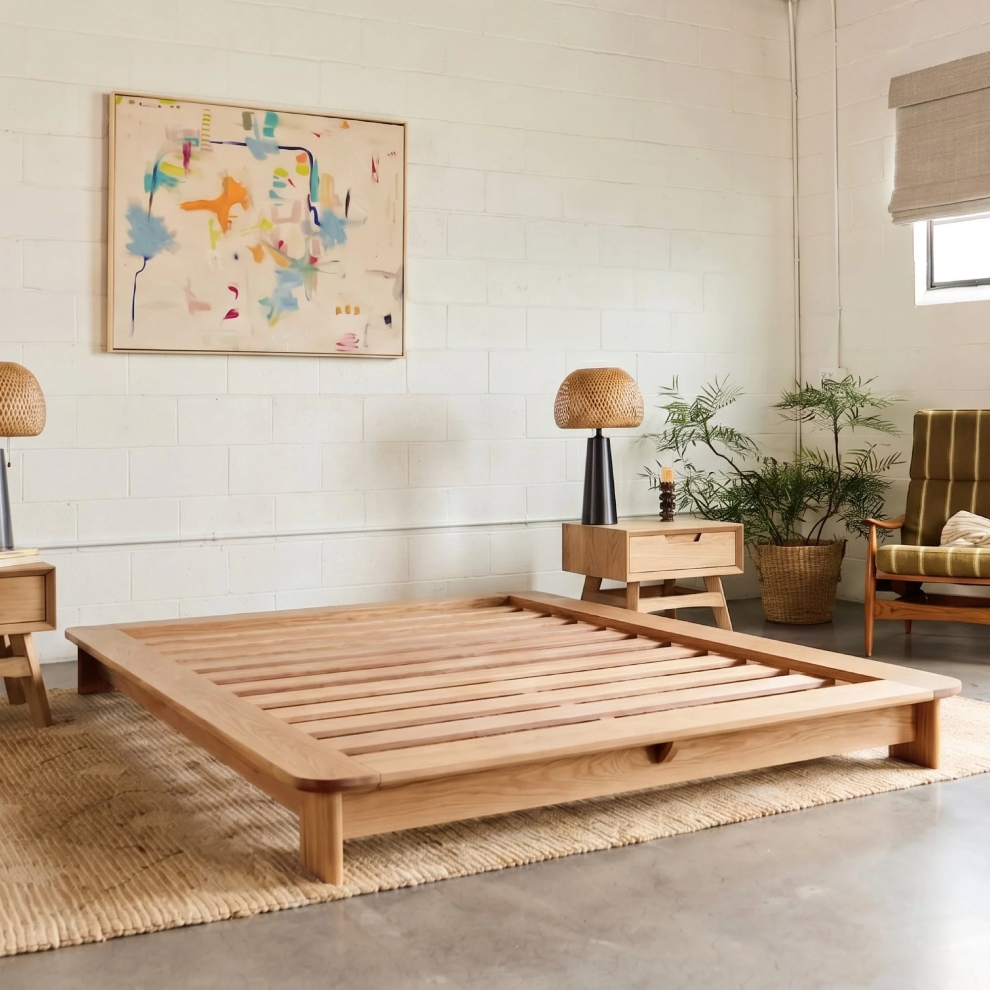 Marin Wood Bed Frame - Image 9